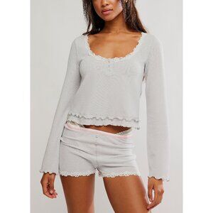🆕 FREE PEOPLE Spring Break Sleep Set / Heather Grey